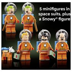 6589580 LEGO® IDEAS Mondraketa od Tim a Struppii; sada pro dospělé s 6 Tim a strukturovaných postavy