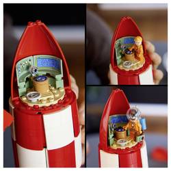 6589580 LEGO® IDEAS Mondraketa od Tim a Struppii; sada pro dospělé s 6 Tim a strukturovaných postavy