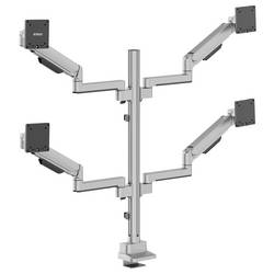 SpeaKa Professional SP-MM-1070 držák na stůl pro monitor 4 Displej: (s) 43,2 cm (17) - 101,6 cm (40) hliník naklápěcí, nakláněcí, nastavitelná výška
