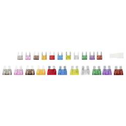 TRU COMPONENTS 60pcs fuse kitTC-14378664 Bezpečnostní sada, 32 V/DC, 2 A, 3 A, 5 A, 7.5 A, 10 A, 15 A, 20 A, 25 A, 30 A, 35 A, 40 A, 1 ks