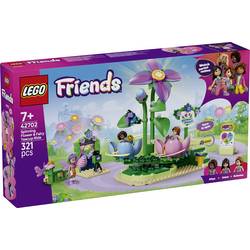 42702 LEGO® FRIENDS Karuselový karuselový kolotoč s květinovým zahozením; hračka se zábavním parkem; kolotoč, 3 hracích figurek