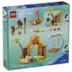 43282 LEGO® DISNEY Vaiana Vaianas Hutte a Boot; hračky s figurkami Simea a PUA
