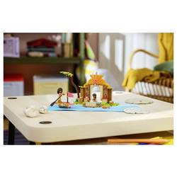 43282 LEGO® DISNEY Vaiana Vaianas Hutte a Boot; hračky s figurkami Simea a PUA