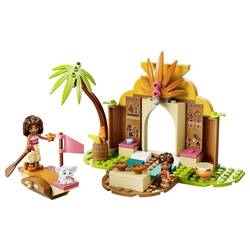 43282 LEGO® DISNEY Vaiana Vaianas Hutte a Boot; hračky s figurkami Simea a PUA