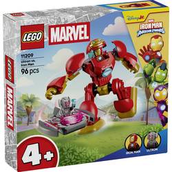 11209 LEGO® DISNEY Marvel Iron Man a jeho fantastičtí přátelé Ultron Vs. Iron Man; stavebnice se 2 minifigurami, 1 mocholem a 1 taiem