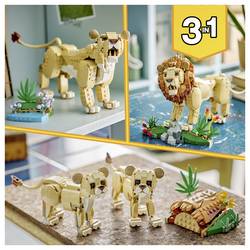 31386 LEGO® CREATOR Sada 3 v 1 Wilde: Löwe, Löwin nebo 2 mladých lidí na stavbu, hraní a výstavě