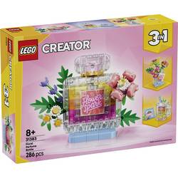 31383 LEGO® CREATOR Sada 3 v 1 s květinovým enkem; 3 možností použití: Parféma, váza květin nebo smoothie