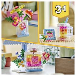 31383 LEGO® CREATOR Sada 3 v 1 s květinovým enkem; 3 možností použití: Parféma, váza květin nebo smoothie