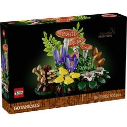 11505 LEGO® Botanicals™ Lesní houby Botanicals; sada se muchomůrkami LEGO a LEGO kostkami pro dospělé přírodní fanoušky