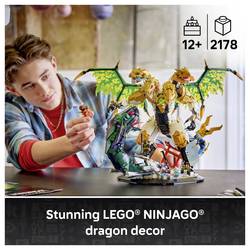 71872 LEGO® NINJAGO S drakem Duell; hračka na staveniště; pohyblivé drache ke hraní a vystavování