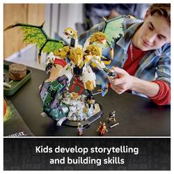 71872 LEGO® NINJAGO S drakem Duell; hračka na staveniště; pohyblivé drache ke hraní a vystavování