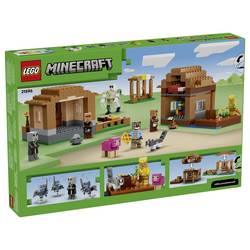 21596 LEGO® MINECRAFT Útok Magiers na vesnici; stavebnice pro hru s 11 hráči z videoher (obyvatelé vesnice, ledové gény atd.)