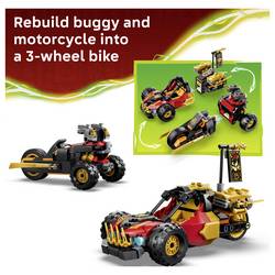 71864 LEGO® NINJAGO Kombinovaný žihadlo na kais a Coles; stavebnice s 3 minifigurami