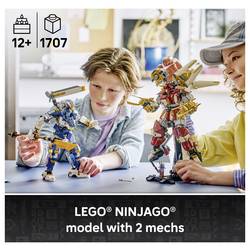 71870 LEGO® NINJAGO Dvojité titanové hry; akční figurky k sestavení, hraní a výstavě