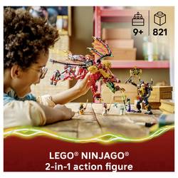 71868 LEGO® NINJAGO Wyldfyres Drachenmech a 6 minifigurek; hračka pro rolování