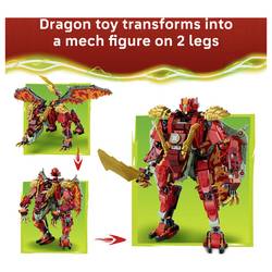 71868 LEGO® NINJAGO Wyldfyres Drachenmech a 6 minifigurek; hračka pro rolování