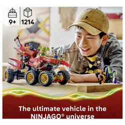 71869 LEGO® NINJAGO Hraboši regulátory; dětské hračkní nákladní vozy; 3 vozidel a 6 minifigurek