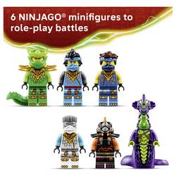 71869 LEGO® NINJAGO Hraboši regulátory; dětské hračkní nákladní vozy; 3 vozidel a 6 minifigurek