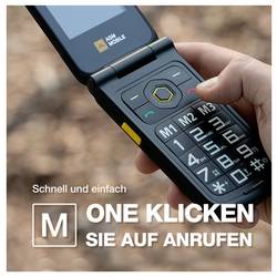 AGM Mobile M8 Rugged telefon pro seniory - véčko černá