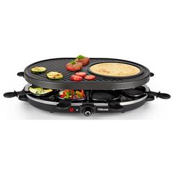 Tristar RA-2996 raclette gril 8 pánví, nepřilnavý povlak černá