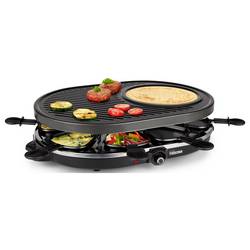 Tristar RA-2996 raclette gril 8 pánví, nepřilnavý povlak černá
