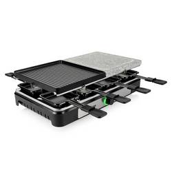 Tristar RA-2747 raclette gril 8 pánví, s lávovým kamenem černá