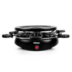 Tristar RA-2998 raclette gril 6 pánví, nepřilnavý povlak, indikátor černá