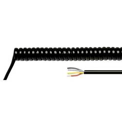 HELU 86466 spirálový kabel H07BQ-F 1000 mm / 4000 mm 2 x 1.5 mm² černá 1 ks