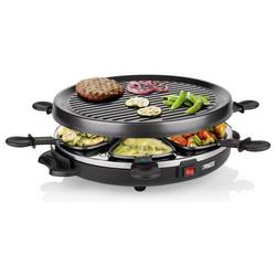Princess 01.162725.01.001 raclette gril 6 pánví, nepřilnavý povlak, indikátor černá