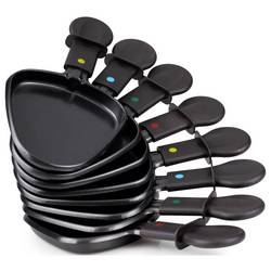Princess 01.162700.01.001 raclette gril 8 pánví, nepřilnavý povlak černá, nerezová ocel