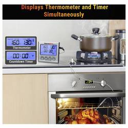 ThermoPro TP17 grilovací teploměr pro trouby a meření telpoty v jádře potravin potraviny ke grilování, zobrazení ve °C/°F, pečení