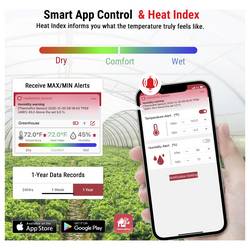 ThermoPro TP358 bezdrátový teploměr a vlhkoměr bílá TP358