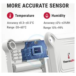 ThermoPro bezdrátový teploměr a vlhkoměr bílá TP351