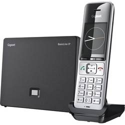 Gigaset BasicLine IP+COMFORT 500HX DECT, GAP, IP-DECT/GAP, VoIP bezdrátový VoIP telefon černá/stříbrná