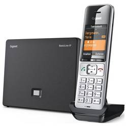 Gigaset BasicLine IP+COMFORT 500HX DECT, GAP, IP-DECT/GAP, VoIP bezdrátový VoIP telefon černá/stříbrná