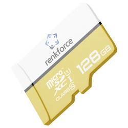 Renkforce RF-mSDXC-128GB paměťová karta microSDXC 128 GB Class 10, UHS-Class 1, UHS-I vč. SD adaptéru