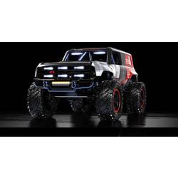 MJX černočervená střídavý (Brushless) 1:12 RC model auta elektrický Crawler 4WD (4x4) RtR 2,4 GHz vč. akumulátorů a nabíječky , se světelným efektem