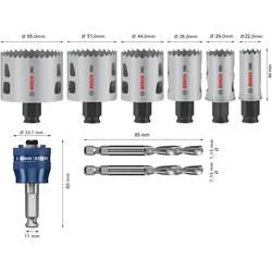 Bosch Accessories 2608594429 2608594429 sada děrovacích pil 22 mm, 29 mm, 35 mm, 44 mm, 51 mm, 65 mm 1 ks