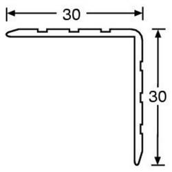 Adam Hall 6105 chránič hran (d x š x v) 1000 x 30 x 30 mm hliník 1 ks
