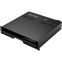 Renkforce RF-7112620 19 palec šuplík pro datové skříně 2 U vysouvací Vhodné pro hloubku skříně: od 500 mm černá