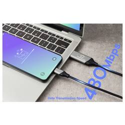 Renkforce Kabel Data Link USB 2.0 USB-C ® zástrčka, USB-A zástrčka 2.00 m černá RF-7116126
