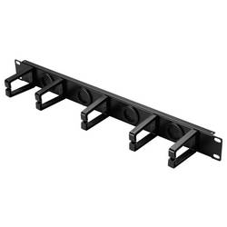 Renkforce RF-7116970 19 palec kabelové vedení pro datové skříně 1 U kabelový vodicí třmen, otočný o 360° černá