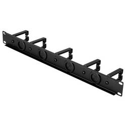 Renkforce RF-7116970 19 palec kabelové vedení pro datové skříně 1 U kabelový vodicí třmen, otočný o 360° černá