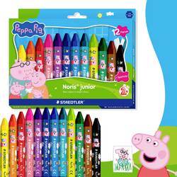 Staedtler barevná tužka STAEDTLER Wachsmalkreide NJ Peppa 12ST Etui 224 C12 L1 12 ks
