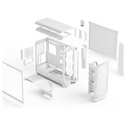 Fractal Design FD-C-MES3X-05 tower PC skříň bílá prachový filtr