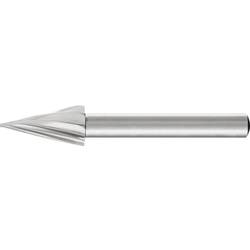 PFERD TOOLS 22423316 frézovací kolík , HSS, Špičatý kužel, Délka 60 mm, Vnější Ø 10 mm, Pracovní délka 20 mm, Ø hřídele 6 mm, 1 ks