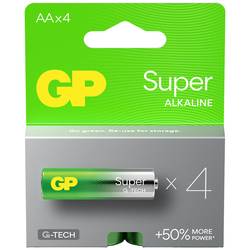 GP Super tužková baterie AA alkalicko-manganová 1.5 V 4 ks