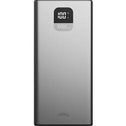 Allity APB-100 powerbanka Li-Pol, 10000 mAh, Quick Charge, Dodávka energie, USB-C®, USB-A, šedá
