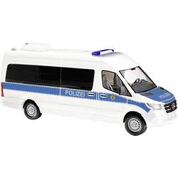 Busch 52638 H0 model zásahového vozidla Mercedes Benz Sprter BUS, policie Berlín, osobní automobil, MOW