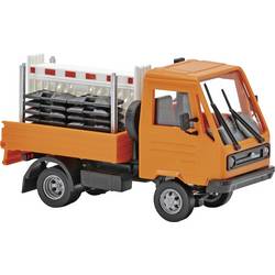 Busch 42254 H0 model nákladního vozidla Multicar M26 s rámem pro přepravu skříní, oranžová